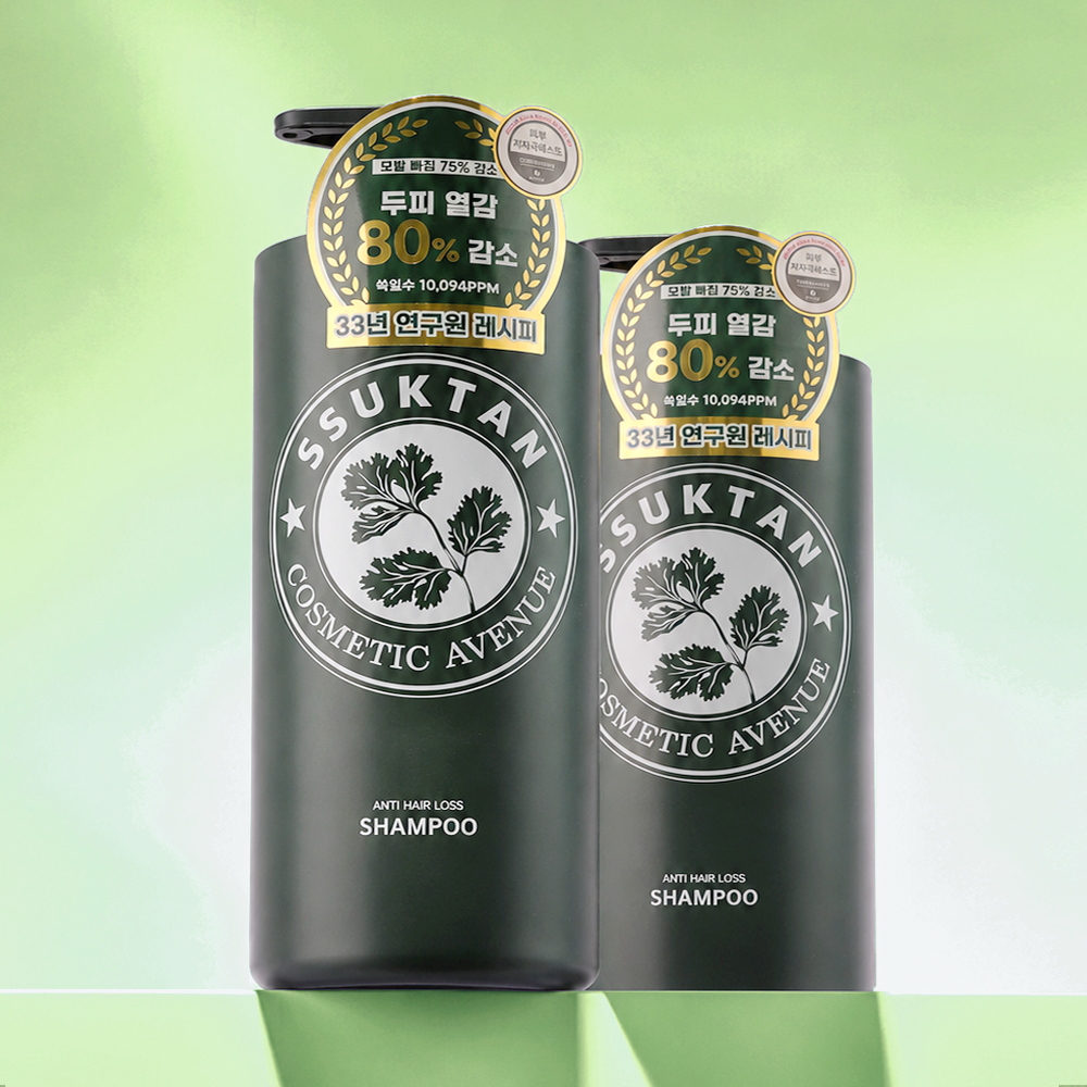 쑥탄 탈모샴푸 볼륨케어 아로마향 1000ml 1+1
